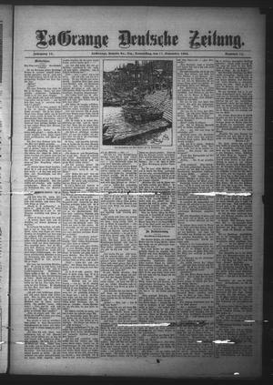La Grange Deutsche Zeitung. (La Grange, Tex.), Vol. 15, No. 14, Ed. 1 Thursday, November 17, 1904