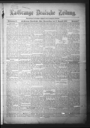 La Grange Deutsche Zeitung. (La Grange, Tex.), Vol. 16, No. 1, Ed. 1 Thursday, August 17, 1905