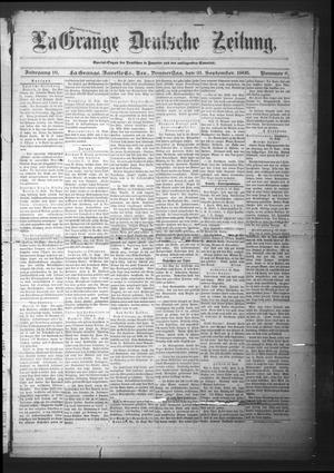 La Grange Deutsche Zeitung. (La Grange, Tex.), Vol. 16, No. 6, Ed. 1 Thursday, September 21, 1905
