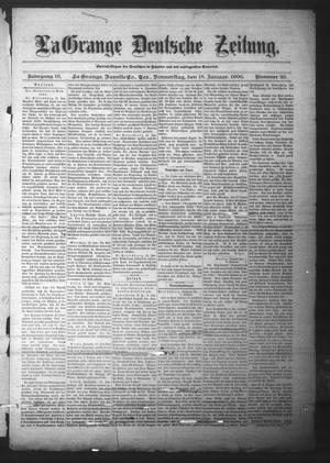 La Grange Deutsche Zeitung. (La Grange, Tex.), Vol. 16, No. 23, Ed. 1 Thursday, January 18, 1906
