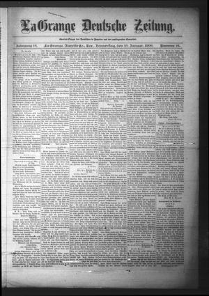 La Grange Deutsche Zeitung. (La Grange, Tex.), Vol. 16, No. 24, Ed. 1 Thursday, January 25, 1906
