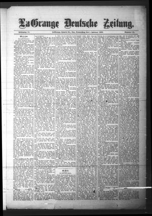 La Grange Deutsche Zeitung. (La Grange, Tex.), Vol. 16, No. 25, Ed. 1 Thursday, February 1, 1906