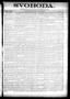 Newspaper: Svoboda. (La Grange, Tex.), Vol. 22, No. 89, Ed. 1 Tuesday, November …
