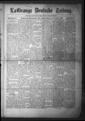 La Grange Deutsche Zeitung. (La Grange, Tex.), Vol. 18, No. 46, Ed. 1 Thursday, June 25, 1908
