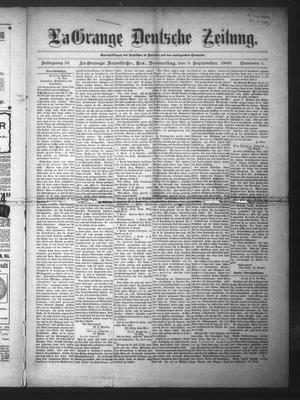 La Grange Deutsche Zeitung. (La Grange, Tex.), Vol. 19, No. 4, Ed. 1 Thursday, September 3, 1908