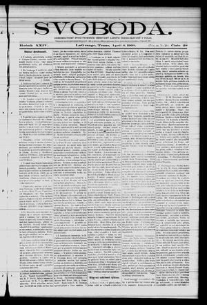 Svoboda. (La Grange, Tex.), Vol. 24, No. 28, Ed. 1 Tuesday, April 6, 1909