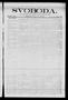Newspaper: Svoboda. (La Grange, Tex.), Vol. 25, No. 60, Ed. 1 Friday, July 29, 1…