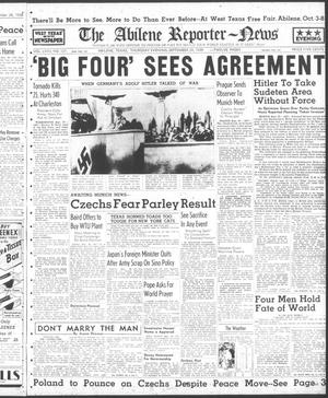 Primary view of object titled 'The Abilene Reporter-News (Abilene, Tex.), Vol. 58, No. 121, Ed. 2 Thursday, September 29, 1938'.