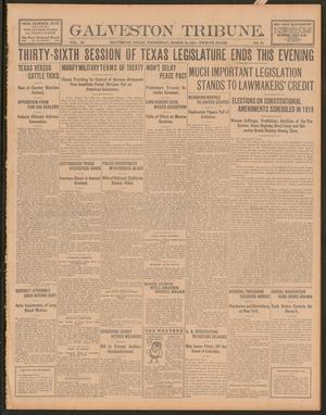 Galveston Tribune. (Galveston, Tex.), Vol. 39, No. 97, Ed. 1 Wednesday, March 19, 1919