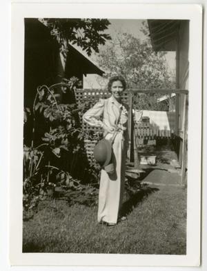 [Mary Lou Laager With Helmet and Pack]