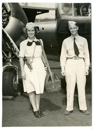 [Lieutenant Giampetruzzi & Lieutenant E.C. Day in Front of a Plane]