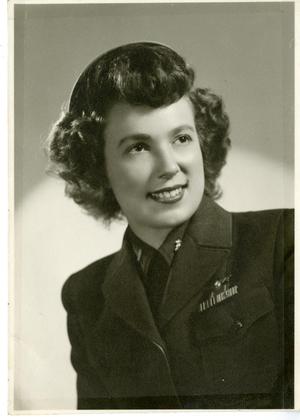 [Portrait of Lieutenant Jacqueline Jacquet in Navy Flight Nurse Uniform]