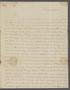 Thumbnail image of item number 1 in: '[Letter from Elizabeth Dennis Teackle to her sister Sarah Upshur Teackle Bancker - ]'.