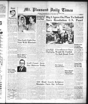 Mt. Pleasant Daily Times (Mount Pleasant, Tex.), Vol. 37, No. 144, Ed. 1 Friday, October 5, 1956
