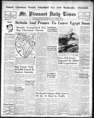 Mt. Pleasant Daily Times (Mount Pleasant, Tex.), Vol. 37, No. 184, Ed. 1 Monday, December 3, 1956