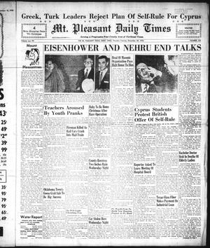 Mt. Pleasant Daily Times (Mount Pleasant, Tex.), Vol. 37, No. 196, Ed. 1 Thursday, December 20, 1956