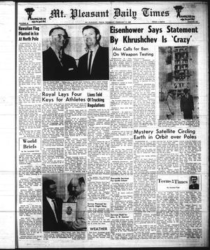 Mt. Pleasant Daily Times (Mount Pleasant, Tex.), Vol. 40, No. 225, Ed. 1 Thursday, February 11, 1960