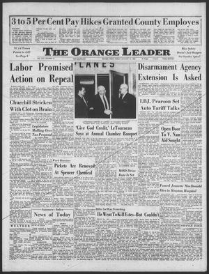 The Orange Leader (Orange, Tex.), Vol. 62, No. 12, Ed. 1 Friday, January 15, 1965
