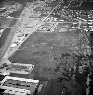 Primary view of object titled '[An Aerial View of Mineral Wells From the East, 1967]'.