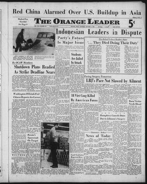 Primary view of object titled 'The Orange Leader (Orange, Tex.), Vol. 62, No. 237, Ed. 1 Thursday, October 7, 1965'.