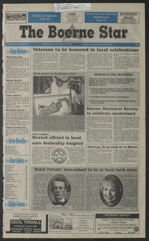 Primary view of object titled 'The Boerne Star (Boerne, Tex.), Vol. 91, No. 45, Ed. 1 Wednesday, November 8, 1995'.