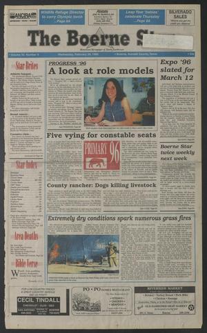 The Boerne Star (Boerne, Tex.), Vol. 92, No. 9, Ed. 1 Wednesday, February 28, 1996
