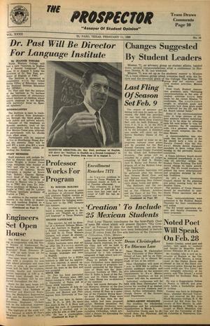 The Prospector (El Paso, Tex.), Vol. 32, No. 16, Ed. 1 Friday, February 11, 1966