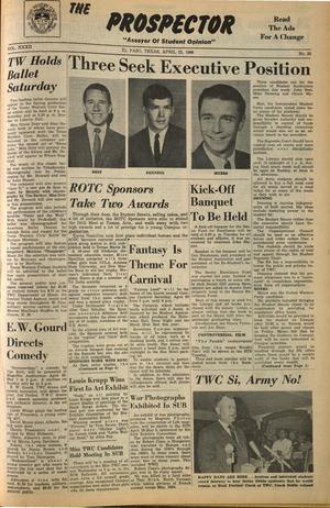 The Prospector (El Paso, Tex.), Vol. 32, No. 25, Ed. 1 Friday, April 22, 1966