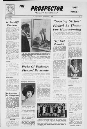 The Prospector (El Paso, Tex.), Vol. 33, No. 8, Ed. 1 Friday, November 4, 1966
