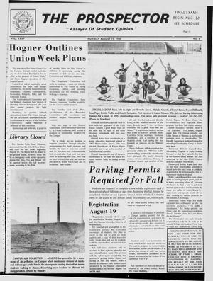 The Prospector (El Paso, Tex.), Vol. 35, No. 4, Ed. 1 Thursday, August 15, 1968