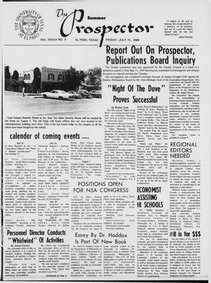The Summer Prospector (El Paso, Tex.), Vol. 36, No. 3, Ed. 1 Friday, July 25, 1969