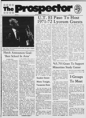 The Prospector (El Paso, Tex.), Vol. 38, No. 12, Ed. 1 Thursday, September 9, 1971