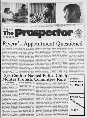 The Prospector (El Paso, Tex.), Vol. 38, No. 26, Ed. 1 Thursday, January 20, 1972