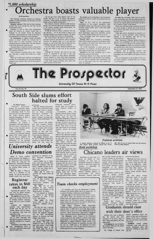 The Prospector (El Paso, Tex.), Vol. 41, No. 18, Ed. 1 Friday, September 27, 1974