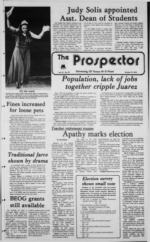 The Prospector (El Paso, Tex.), Vol. 41, No. 23, Ed. 1 Tuesday, October 15, 1974