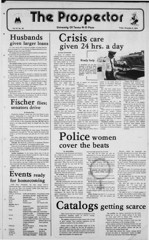 The Prospector (El Paso, Tex.), Vol. 41, No. 29, Ed. 1 Friday, November 8, 1974
