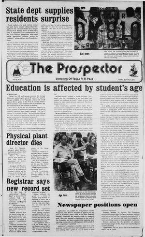 The Prospector (El Paso, Tex.), Vol. 42, No. 13, Ed. 1 Tuesday, September 9, 1975