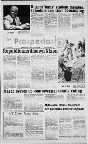The Prospector (El Paso, Tex.), Vol. 42, No. 35, Ed. 1 Tuesday, November 25, 1975
