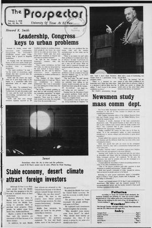 The Prospector (El Paso, Tex.), Vol. 42, No. 45, Ed. 1 Tuesday, February 3, 1976