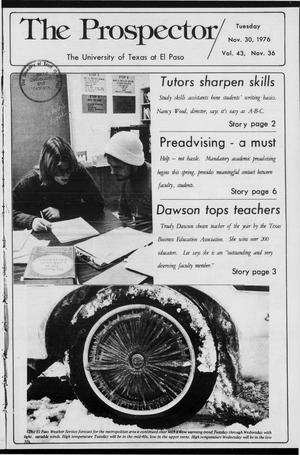 The Prospector (El Paso, Tex.), Vol. 43, No. 36, Ed. 1 Tuesday, November 30, 1976