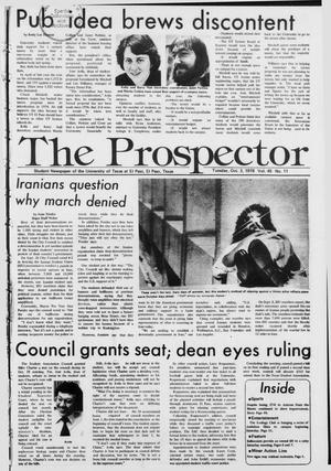 The Prospector (El Paso, Tex.), Vol. 45, No. 11, Ed. 1 Tuesday, October 3, 1978