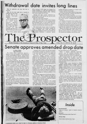 The Prospector (El Paso, Tex.), Vol. 45, No. 24, Ed. 1 Friday, November 17, 1978