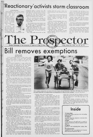 The Prospector (El Paso, Tex.), Vol. 45, No. 51, Ed. 1 Friday, March 30, 1979
