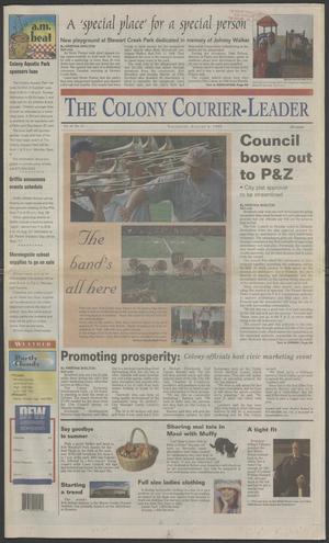 Primary view of object titled 'The Colony Courier-Leader (The Colony, Tex.), Vol. 18, No. 15, Ed. 1 Thursday, August 5, 1999'.