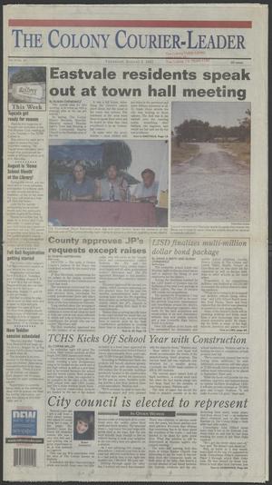 The Colony Courier-Leader (The Colony, Tex.), Vol. 20, No. 25, Ed. 1 Thursday, August 2, 2001