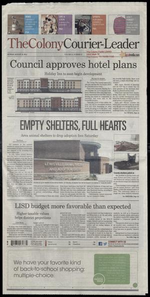 The Colony Courier-Leader (The Colony, Tex.), Vol. 33, No. 27, Ed. 1 Sunday, August 10, 2014