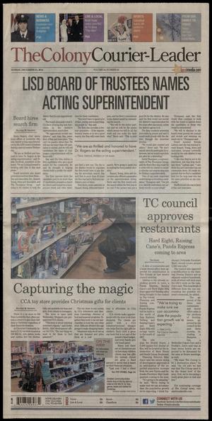 The Colony Courier-Leader (The Colony, Tex.), Vol. 33, No. 45, Ed. 1 Sunday, December 21, 2014