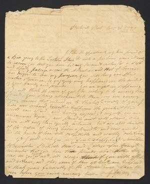 [Letter from Margaret Campbell to Littleton Dennis Teackle, November 3, 1799]