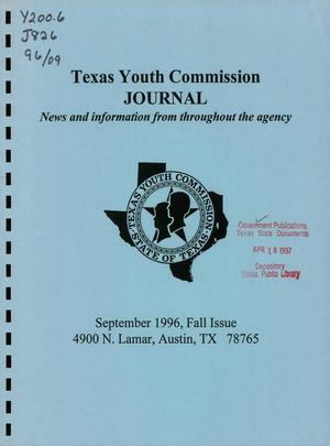 Primary view of object titled 'Texas Youth Commission Journal,  Fall 1996'.