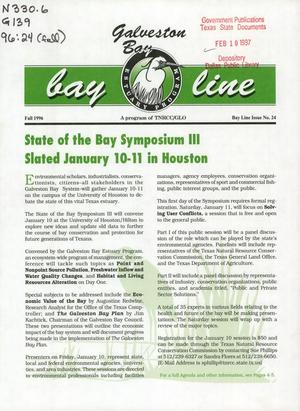 Bay Line, Number 24, Fall 1996
